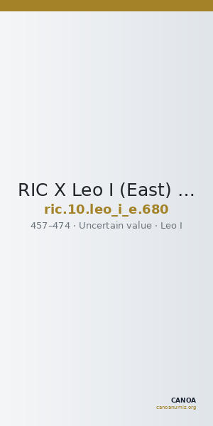 RIC X Leo I (East) 680 — CANOA