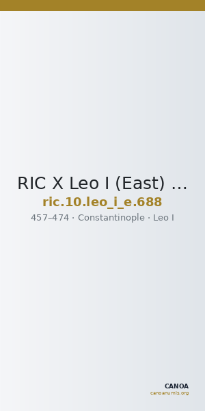 RIC X Leo I (East) 688 — CANOA