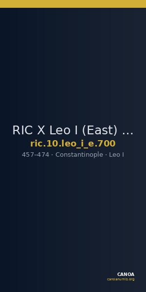 RIC X Leo I (East) 700 — CANOA
