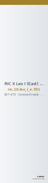 RIC X Leo I (East) 701 — CANOA