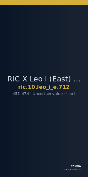 RIC X Leo I (East) 712 — CANOA