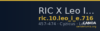 RIC X Leo I (East) 716 — CANOA
