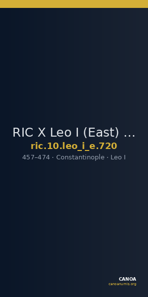 RIC X Leo I (East) 720 — CANOA