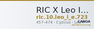 RIC X Leo I (East) 723 — CANOA