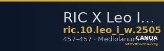 RIC X Leo I (West) 2505 — CANOA