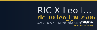 RIC X Leo I (West) 2506 — CANOA