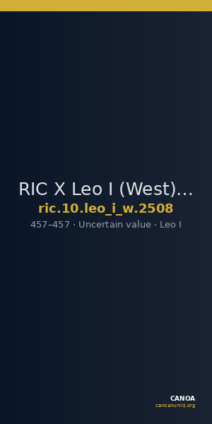RIC X Leo I (West) 2508 — CANOA