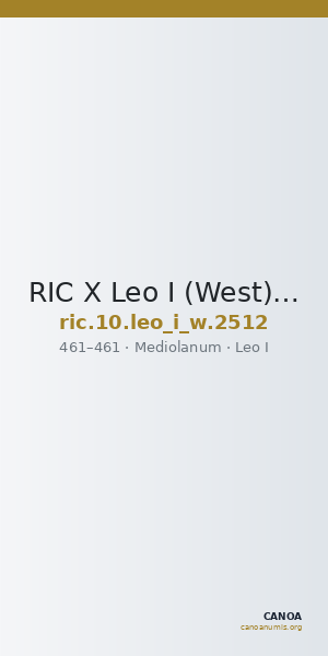 RIC X Leo I (West) 2512 — CANOA
