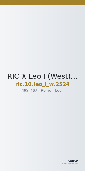 RIC X Leo I (West) 2524 — CANOA