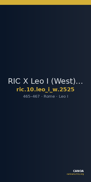RIC X Leo I (West) 2525 — CANOA