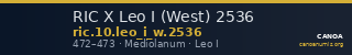 RIC X Leo I (West) 2536 — CANOA