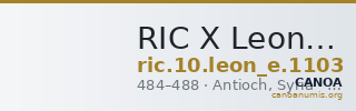 RIC X Leontius 1103 — CANOA