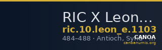 RIC X Leontius 1103 — CANOA