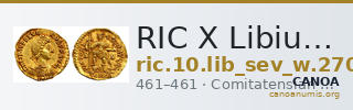 RIC X Libius Severus 2702 — CANOA