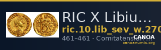 RIC X Libius Severus 2702 — CANOA