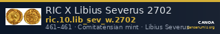 RIC X Libius Severus 2702 — CANOA