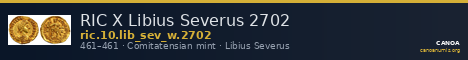 RIC X Libius Severus 2702 — CANOA