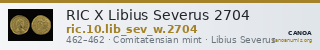 RIC X Libius Severus 2704 — CANOA
