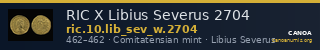 RIC X Libius Severus 2704 — CANOA