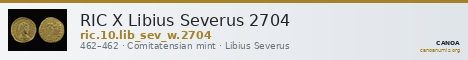 RIC X Libius Severus 2704 — CANOA