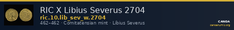 RIC X Libius Severus 2704 — CANOA