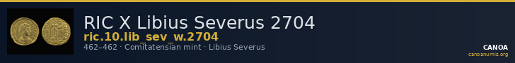 RIC X Libius Severus 2704 — CANOA