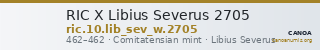 RIC X Libius Severus 2705 — CANOA