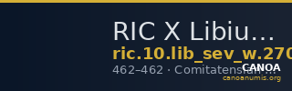 RIC X Libius Severus 2706 — CANOA