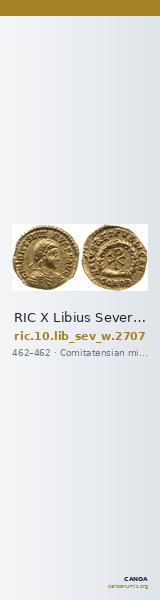 RIC X Libius Severus 2707 — CANOA