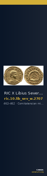 RIC X Libius Severus 2707 — CANOA