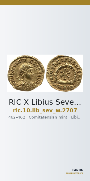 RIC X Libius Severus 2707 — CANOA