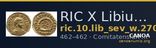 RIC X Libius Severus 2707 — CANOA