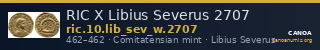 RIC X Libius Severus 2707 — CANOA