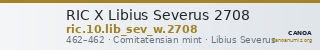 RIC X Libius Severus 2708 — CANOA