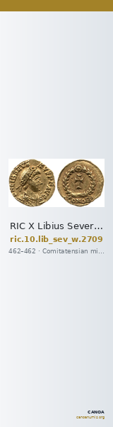 RIC X Libius Severus 2709 — CANOA