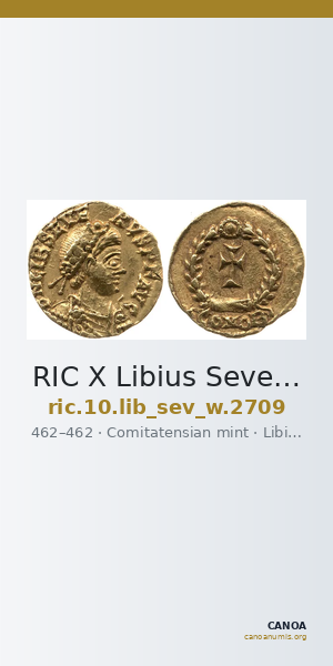 RIC X Libius Severus 2709 — CANOA