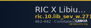 RIC X Libius Severus 2710 — CANOA
