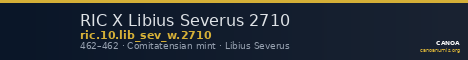 RIC X Libius Severus 2710 — CANOA