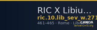 RIC X Libius Severus 2712 — CANOA