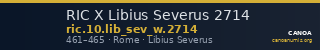 RIC X Libius Severus 2714 — CANOA