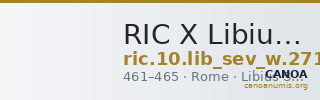 RIC X Libius Severus 2715 — CANOA