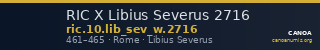 RIC X Libius Severus 2716 — CANOA