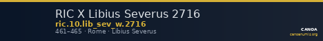 RIC X Libius Severus 2716 — CANOA