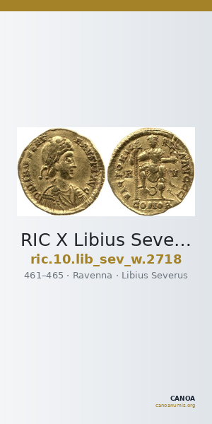RIC X Libius Severus 2718 — CANOA