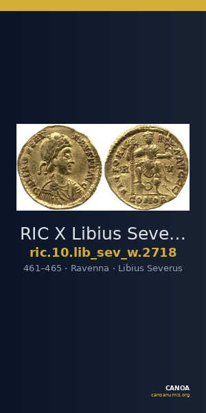 RIC X Libius Severus 2718 — CANOA