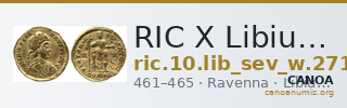 RIC X Libius Severus 2718 — CANOA
