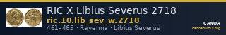 RIC X Libius Severus 2718 — CANOA