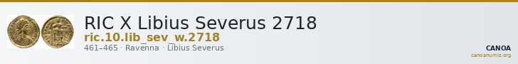 RIC X Libius Severus 2718 — CANOA