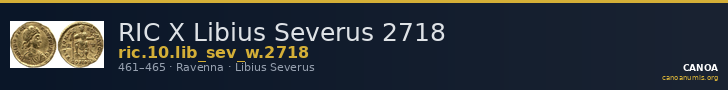 RIC X Libius Severus 2718 — CANOA