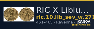 RIC X Libius Severus 2719 — CANOA